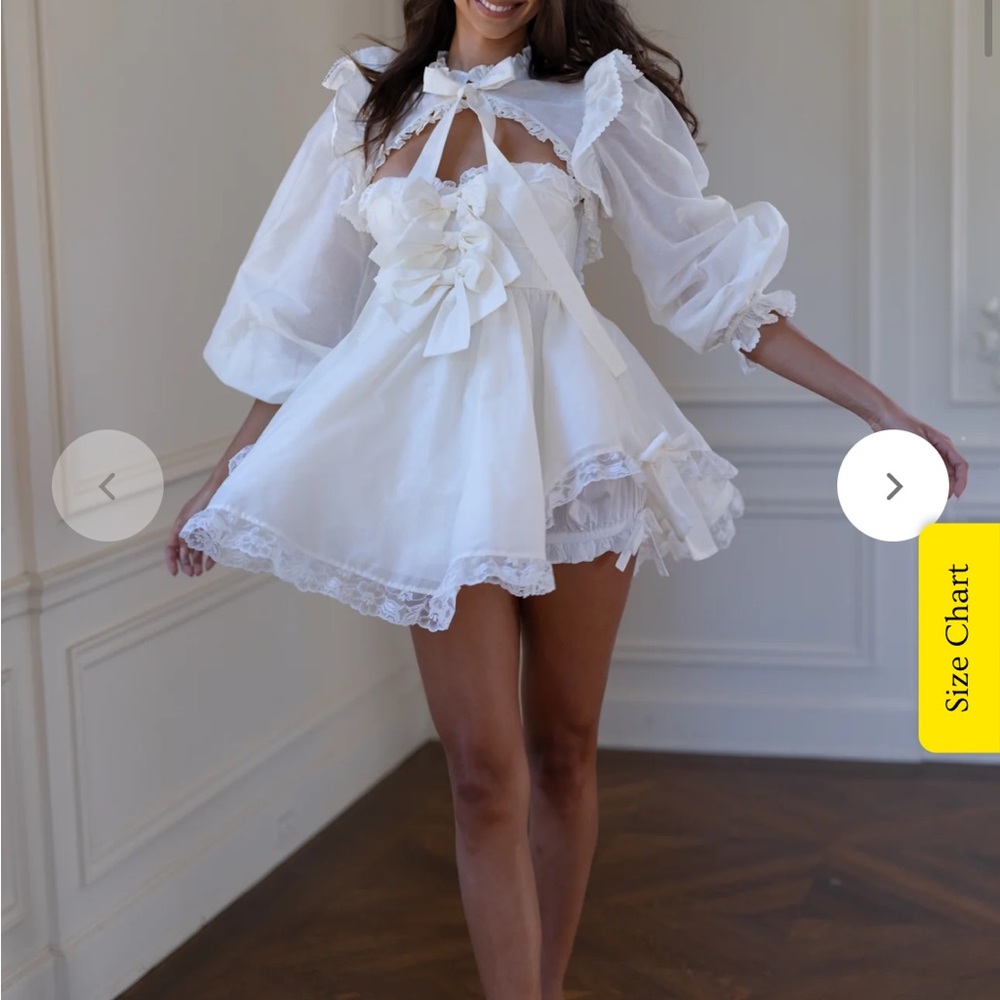 Selkie x Cake Shop Ruffle Mini Dress